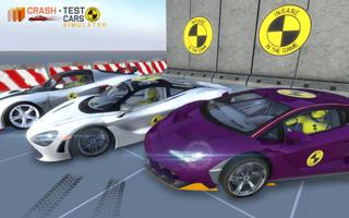 Car Crash Test Lambo Centenari Plakat