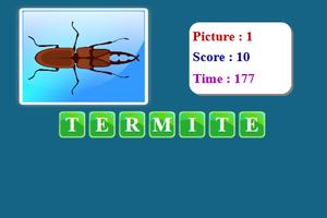 Insects Spelling Game captura de pantalla 3