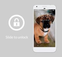 Cute Dogs Domestic Pets Beautiful Lock Screen Affiche