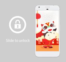 Chinese New Year Lighters Warm Colors AppLock постер