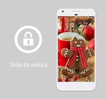 Christmas Cookie Gingerbread Man AppLock Security Affiche