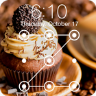 Chocolate Tare Real Cake Cream AppLock Security icône