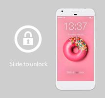 Pink Tasty Donuts Baking Lock Screen Password poster