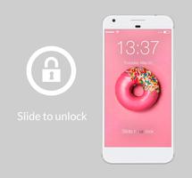 Pink Tasty Donuts Baking Lock Screen Password постер