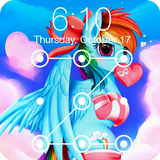 Pony Love Valentine Rainbow Wallpaper Lock Screen ikona