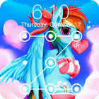 آیکون‌ Pony Love Valentine Rainbow Wallpaper Lock Screen