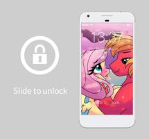 Pony Love Valentine Rainbow Wallpaper Lock Screen الملصق