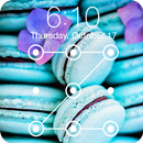 Sweet Blue Tahini Macarons Wallpaper Lock Screen APK