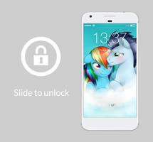 Pony Love Valentine Rainbow AppLock Security 海報