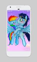 Pony Love Valentine Rainbow AppLock Security captura de pantalla 1