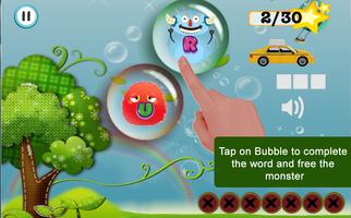 Bubble Words: Kids  Learning poster