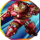 Iron Red super hero icon