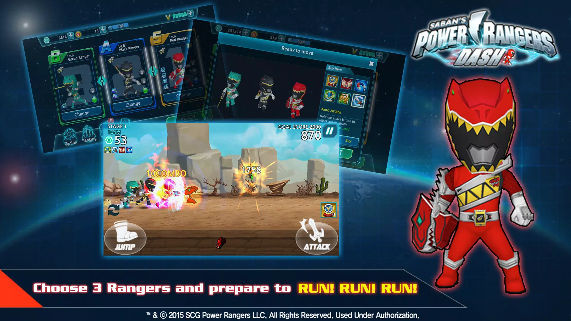 Descarga de APK de Power Rangers Dash para Android