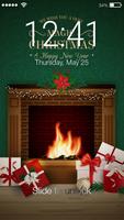 Christmas Fireplace App Lock Plakat