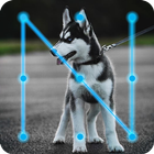 Husky Puppy Dog Lock App 圖標