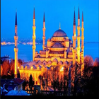 Diseño de la mezquita islámica y hermosa icono