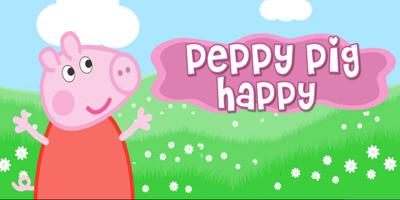 Run Pig Peppy Happy الملصق