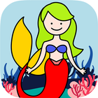 Mermaid Swim Jump Game ícone