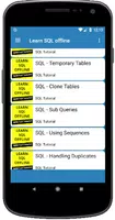 Learn SQL Offline تصوير الشاشة 2