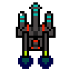 Retro Space Ship Shooter Star icône