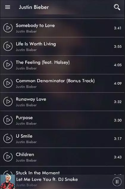 Justin Bieber Songs Mp3 APK for Android Download