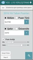 YKS 2018 - YGS LYS Sıralama Yerleştirme Taban Puan screenshot 1