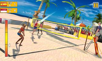 Voleibol de Praia 3D imagem de tela 2