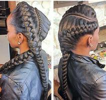 Braid hairstyle for black women Affiche