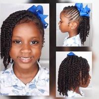 Braided Hair Style for Child Affiche