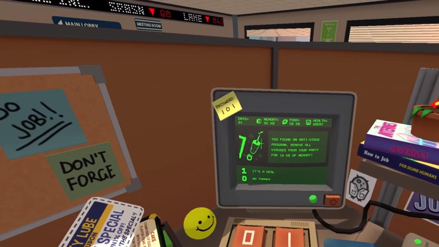 what jobs are there in job simulator does