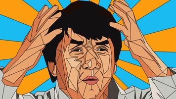 Jackie Chan Wallpaper art Affiche