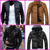 Leather Jacket Men ポスター