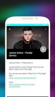 James Arthur Songs and Videos capture d'écran 2