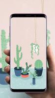 Cactus Wallpaper Affiche