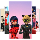 Ladybug and Cat Noir Wallpaper New icône