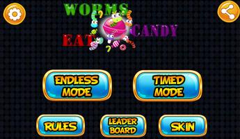 Worms Eat Candy Affiche