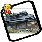 Japon Maisons traditionnelles icône