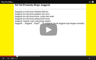 Yel Yel Pramuka Lengkap Ekran Görüntüsü 1