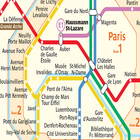 Carte Metro PARIS Plan icône