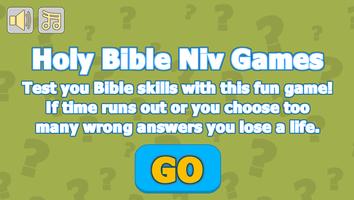 Holy Bible Niv Games Affiche