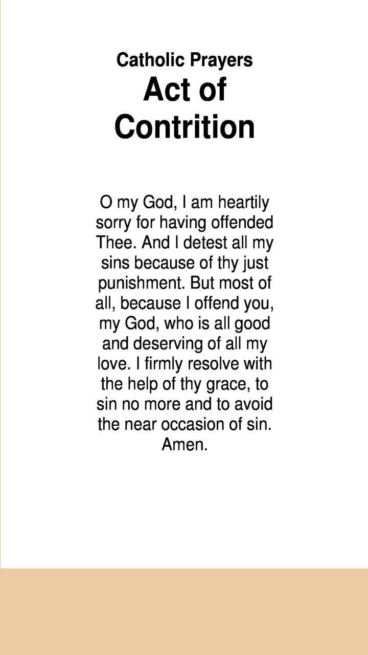 This is a photo of Satisfactory Act of Contrition Prayer Printable This is a graphic of Satisfactory Act of Contrition Prayer Printable