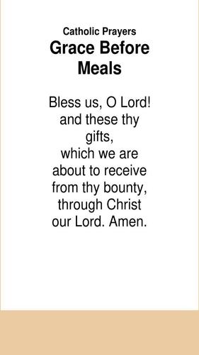 Catholic Prayers Grace Before Meals For Android Apk Download