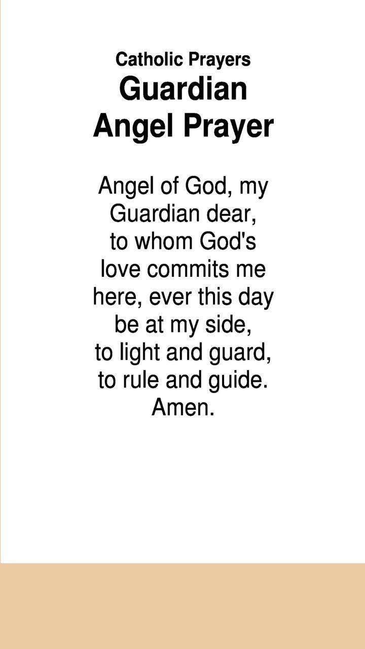 Catholic Prayers Guardian Angel Prayer For Android Apk Download