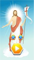 मज़ा पहेली खेल यीशु क्रॉस पर पोस्टर