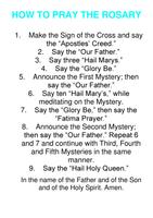 How To Pray The Rosary-poster