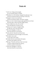 Psalms 46 Affiche