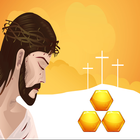 لغز ألعاب يسوع على الصليب أيقونة