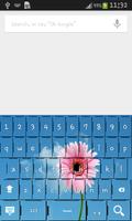 Gerbera Flower Keyboard poster