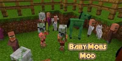 Mod The Baby Mobs for MCPE постер