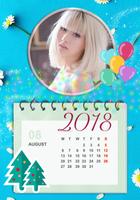 ปฏิทินน่ารัก 2561 กรอบรูปปฏิทิน2018 แต่งรูปปฏิทิน الملصق